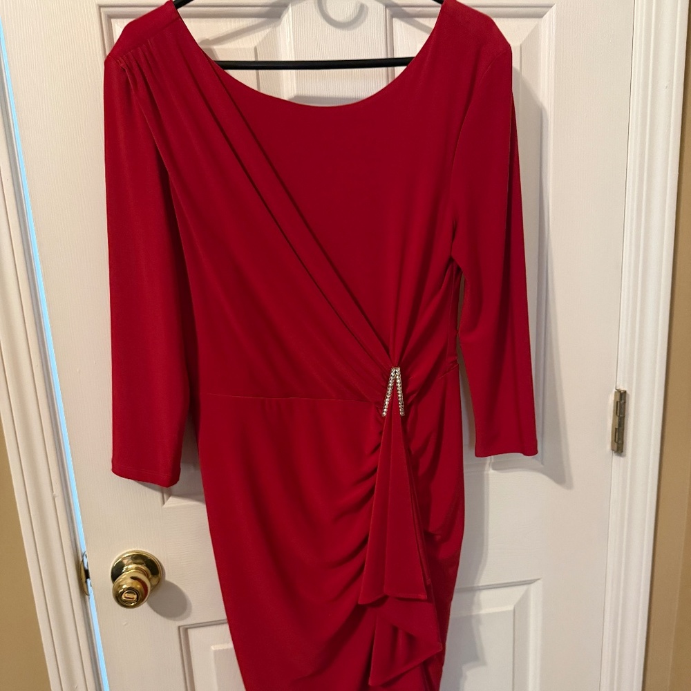 Lipstick Red Body Con Dress